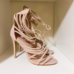 Nude Strappy Heels